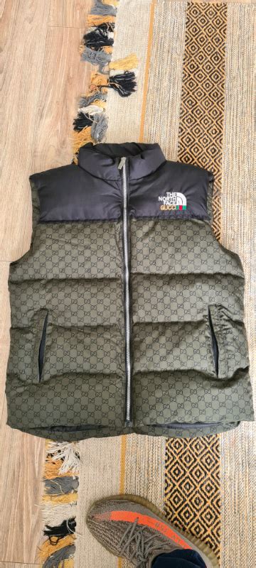 north face gucci body warmer|gucci north face collection.